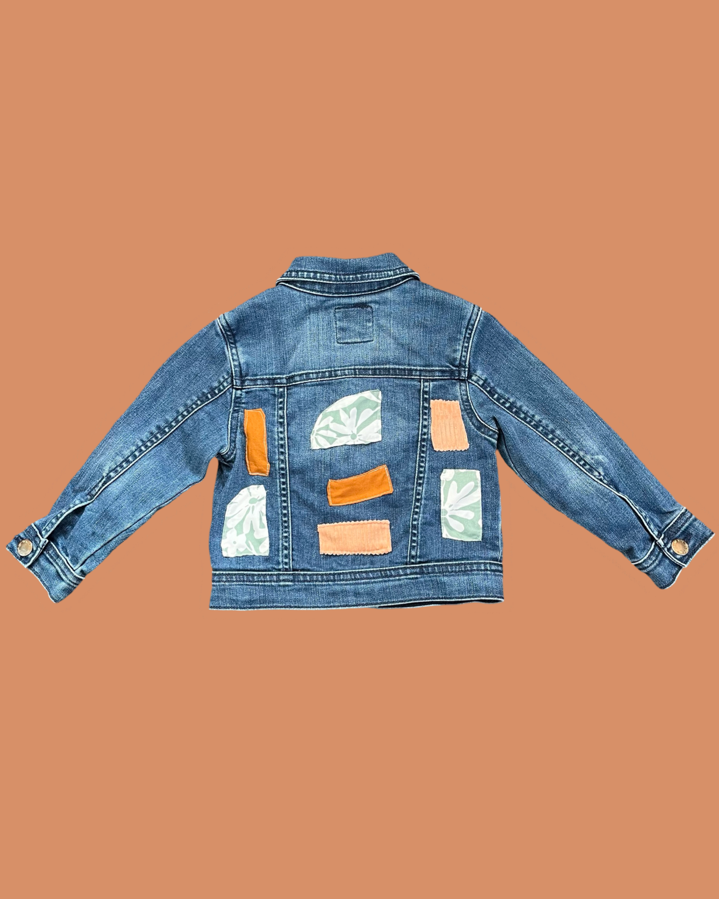 Patch work denim jacket 2T